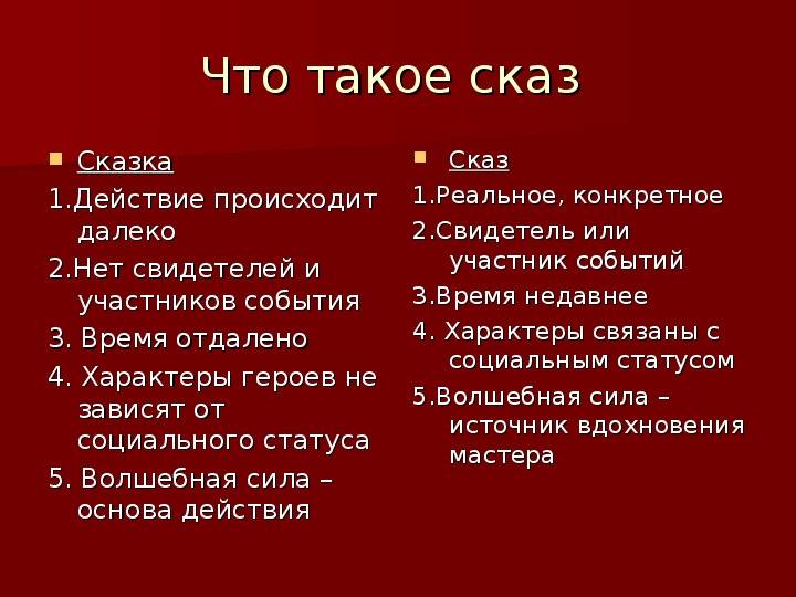 Сказка как вид художественной литературы