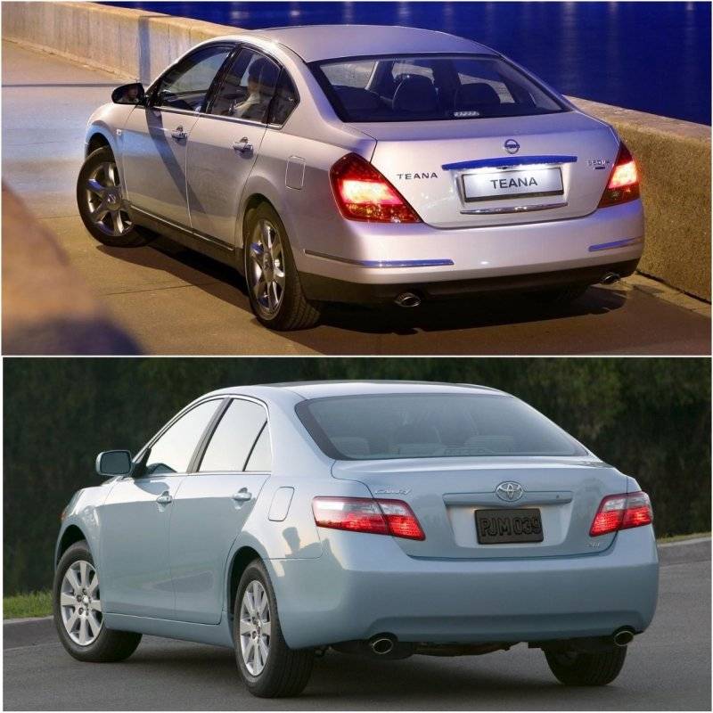 Toyota camry и nissan teana какой автомобиль лучше