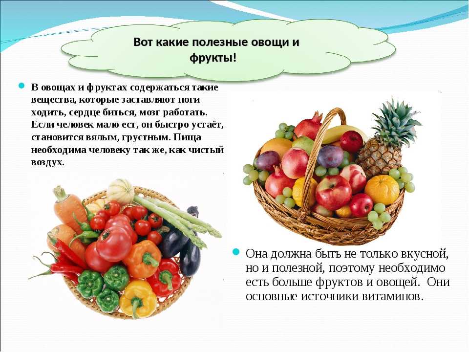Полезные свойства овощей, ягод и фруктов