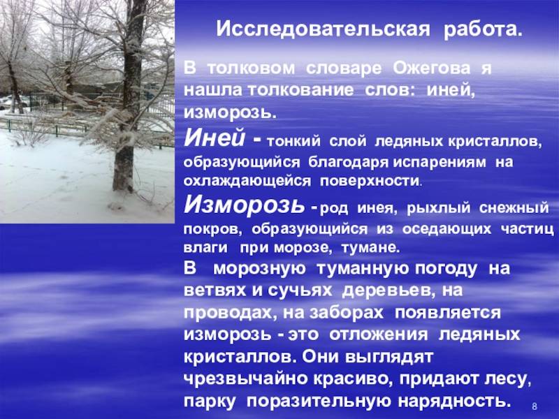 Разница между изморозью и изморосью: примеры и объяснения - znaizdes.ru