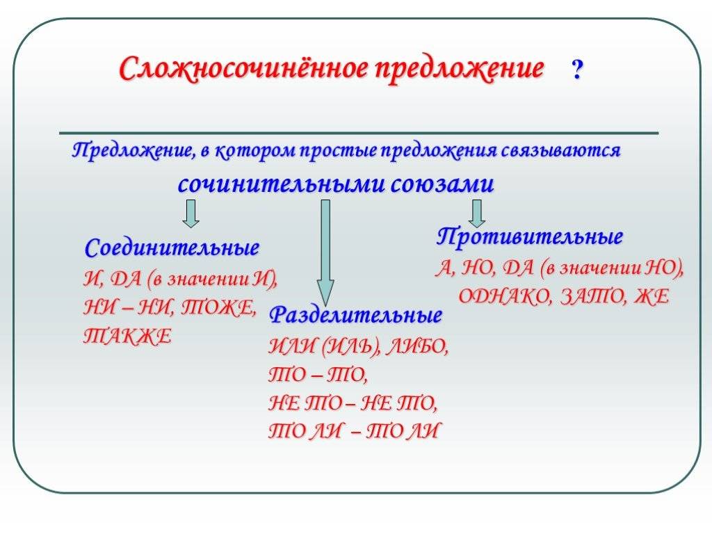 Как можно отличить сложноподчиненное предложение от сложносочиненного