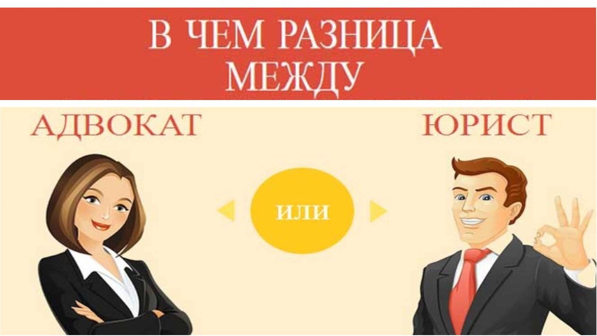 Чем отличается юрист от адвоката