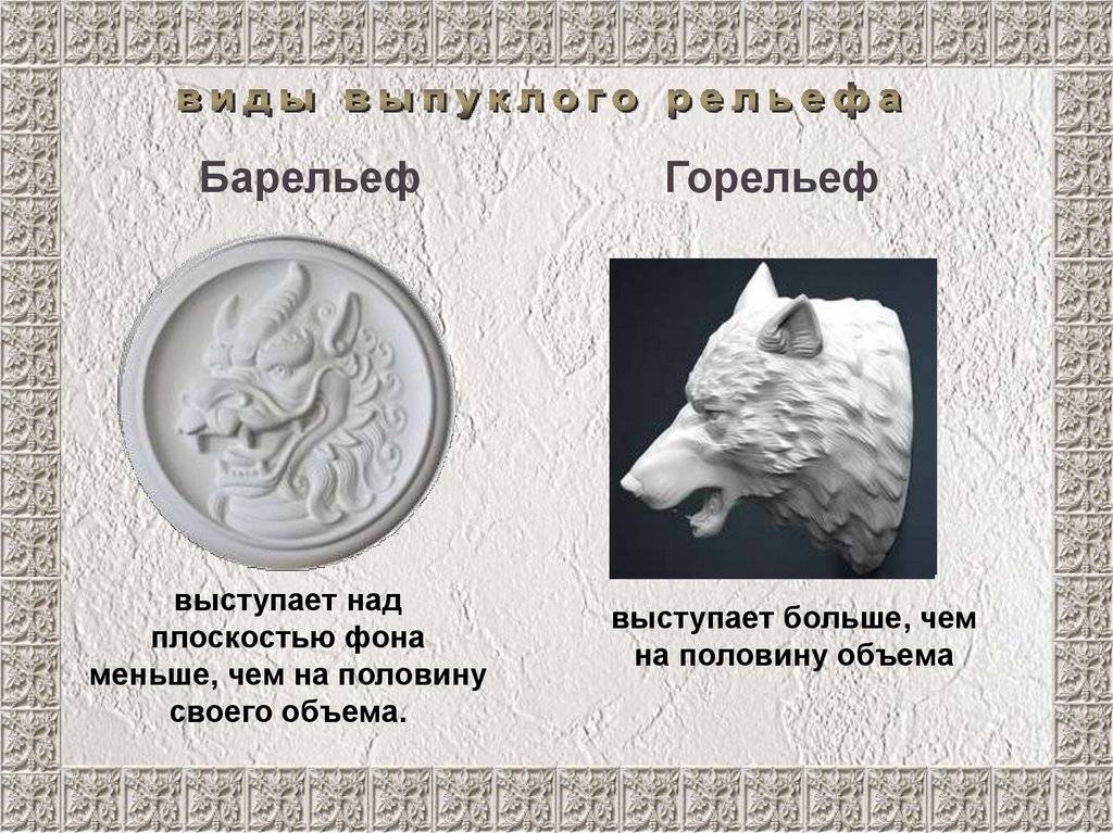 В чем отличие горельефа от барельефа. горельеф что это такое. - uhistory.ru