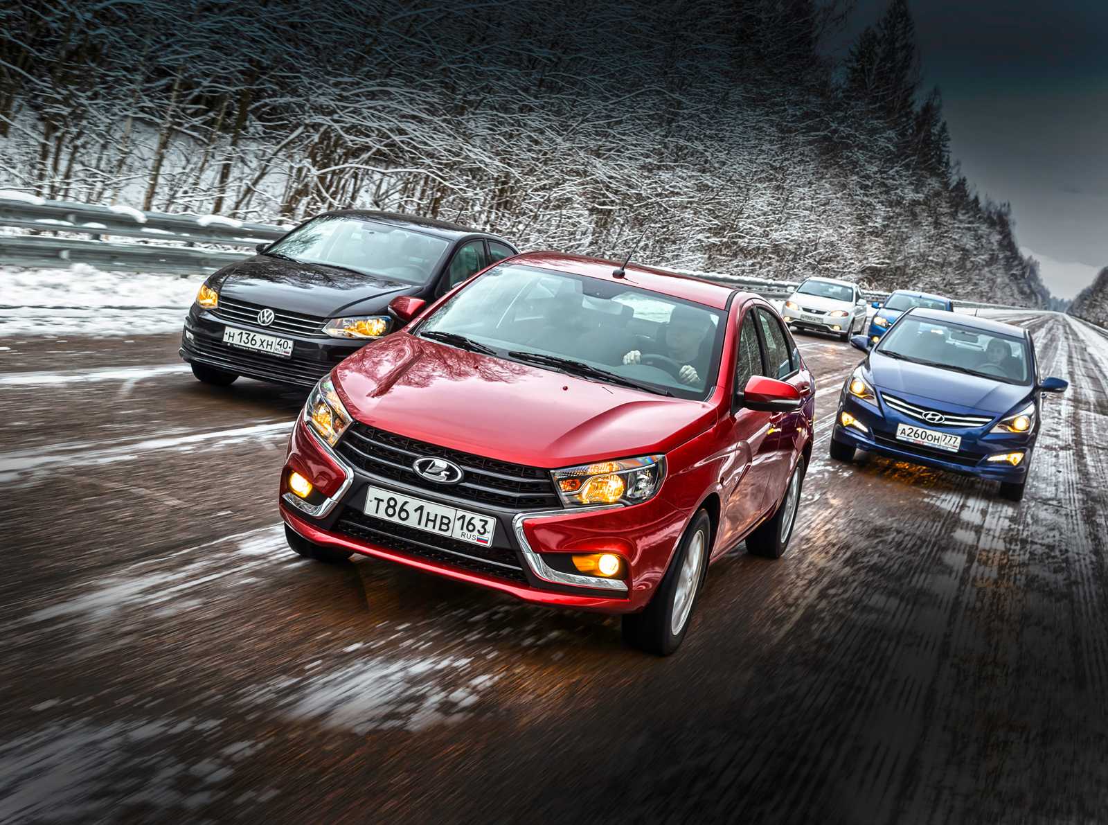 Сравниваем lada vesta и volkswagen polo