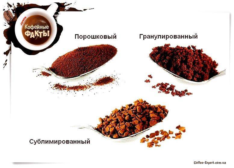 Как делают растворимый кофе, виды и сорта, чем отличается от молотого
