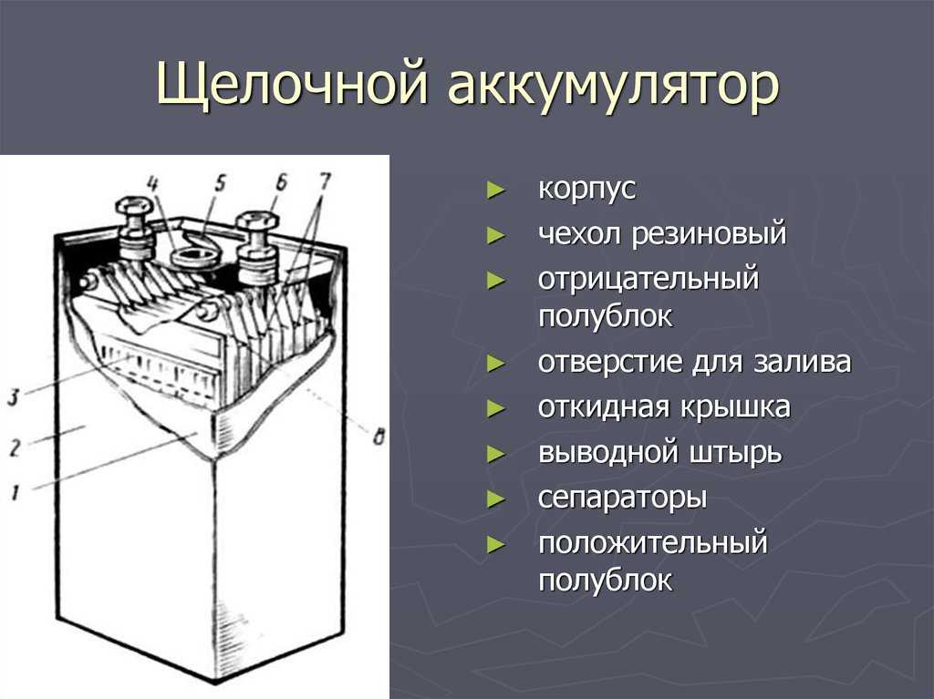 Щелочные аккумуляторы: особенности устройства акб, ее преимущества и недостатки
