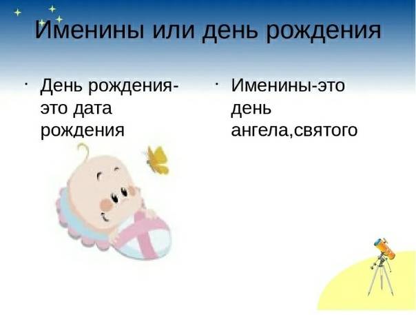 Именины и День Ангела: в чем разница между ними