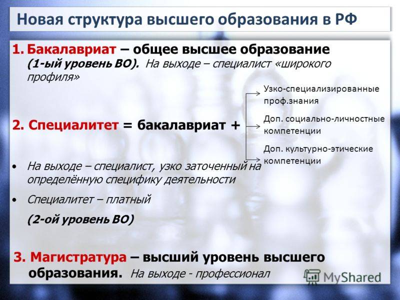 Кто лучше специалист или магистр. от специалиста к бакалавру: в чем разница
