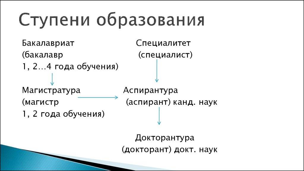 В чем отличие бакалавра от специалиста и магистра