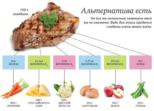 Чтобы всего хватало: чем заменить мясо вегетарианцу