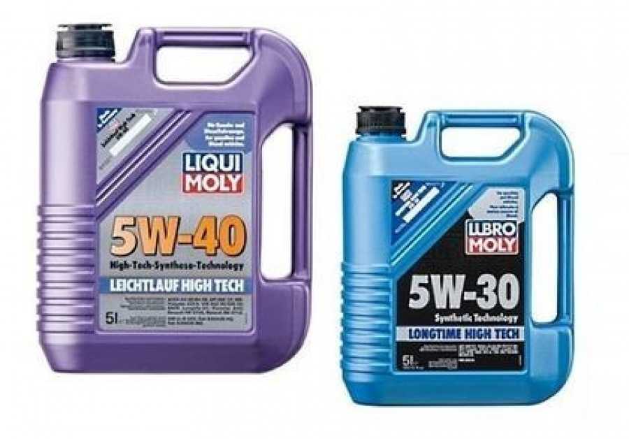 Масла для мотора 5w40 и 5w-30 — главное отличие продуктов