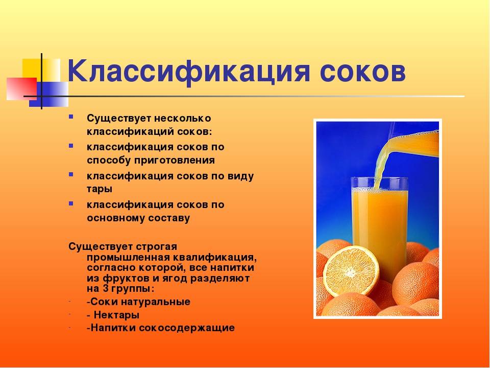 Чем сок отличается от нектара?