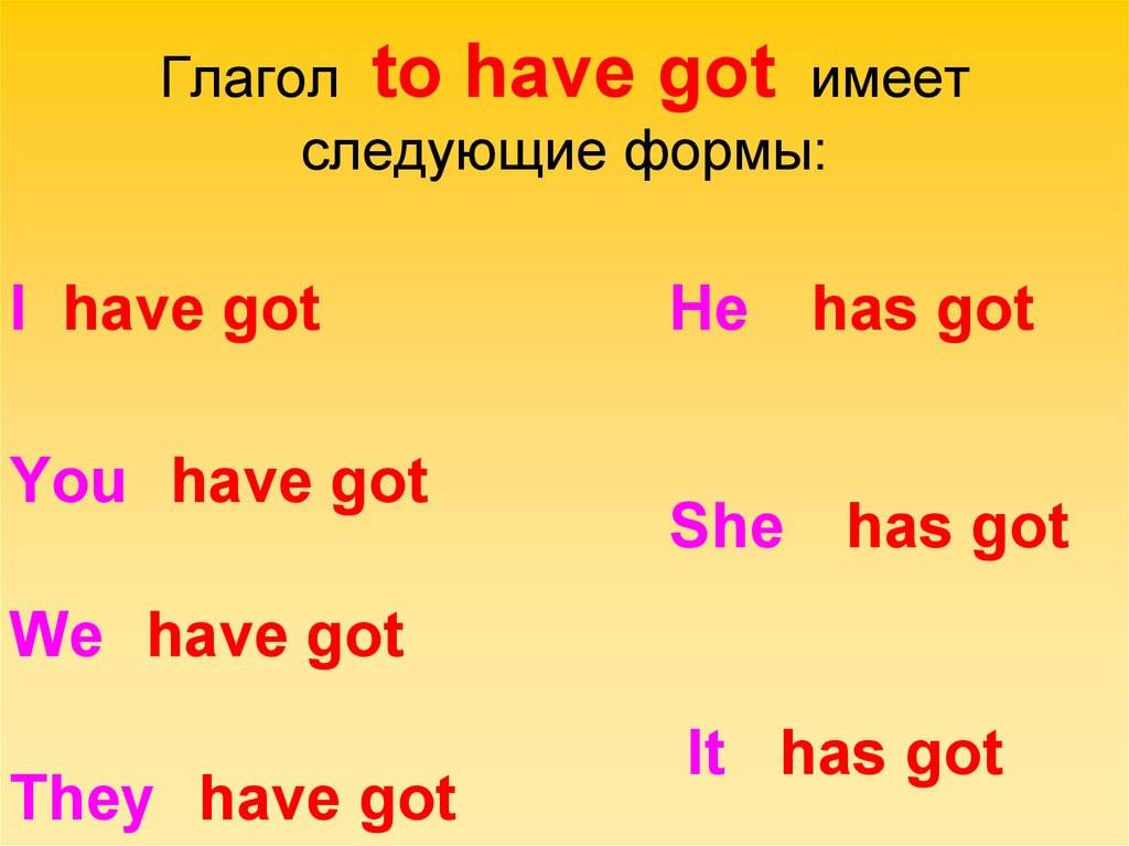 В чем разница между have и have got?