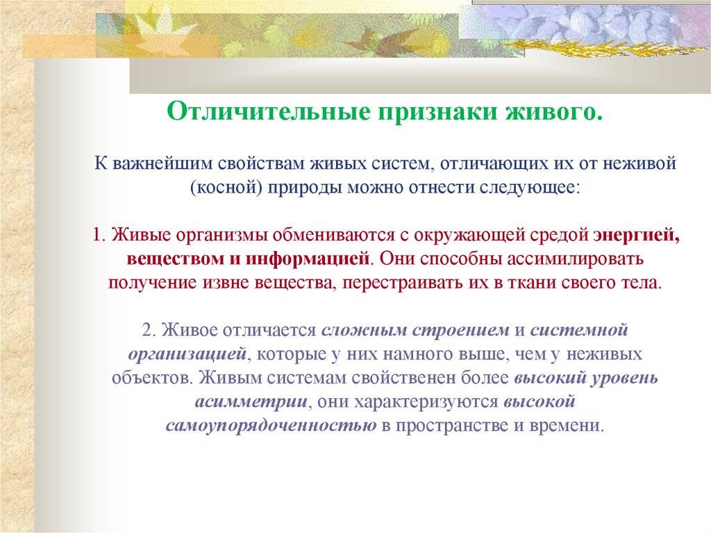 Живая и неживая природа (1 класс, окружающий мир) – примеры и особенности