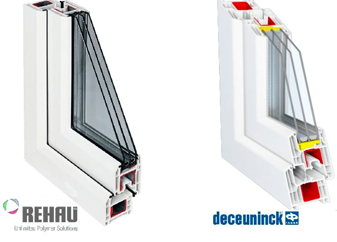 Какая фирма лучше rehau или deceuninck? | в чем разница