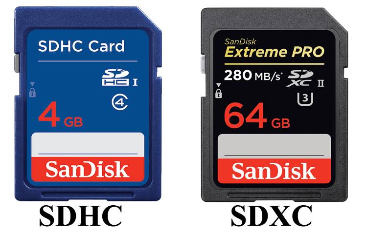 Отличие microsd от microsdhc и microsdxc
