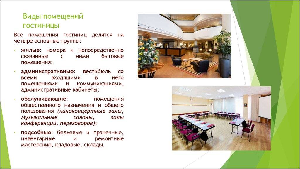 Классификация отелей и гостиниц