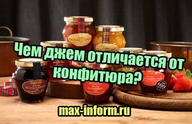 Чем отличаются варенье, джем, конфитюр, повидло | милочка онлайн
