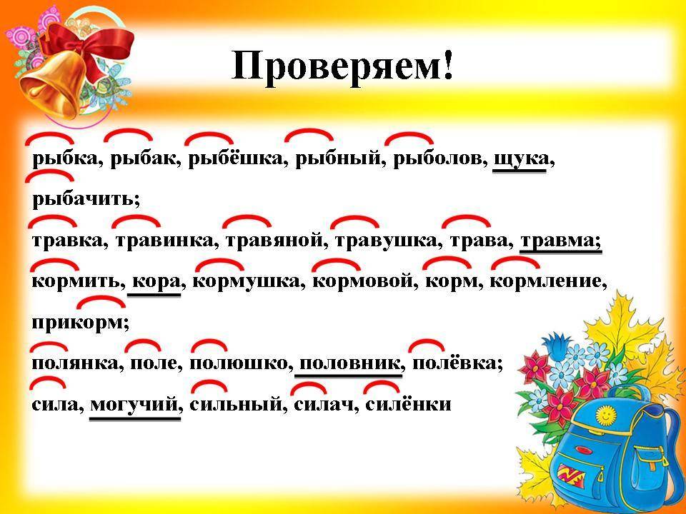 Однокоренные слова: определение понятия, роль и примеры употребления в предложении