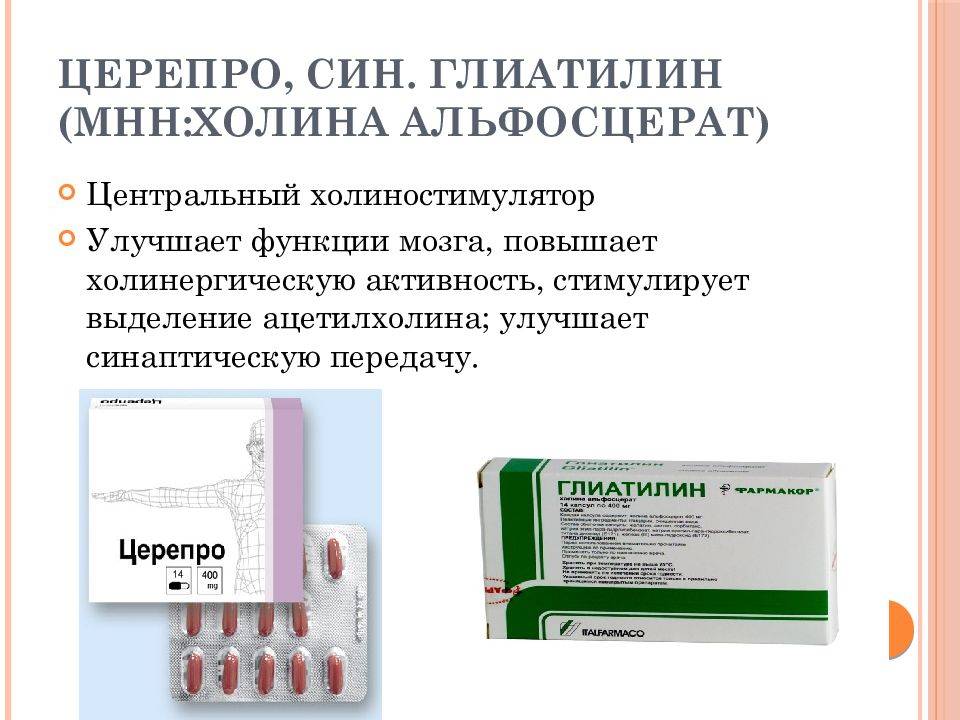 Аналоги глиатилина в капсулах отзывы врачей