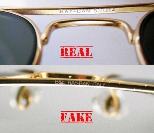 Как отличить настоящие ray-ban от подделки