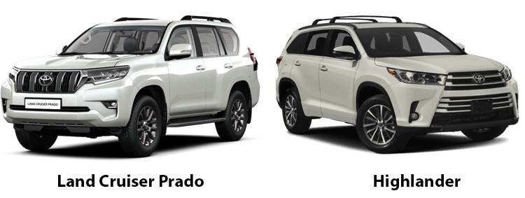 Toyota land cruiser prado или toyota highlander: сравнение и что лучше? | в чем разница
