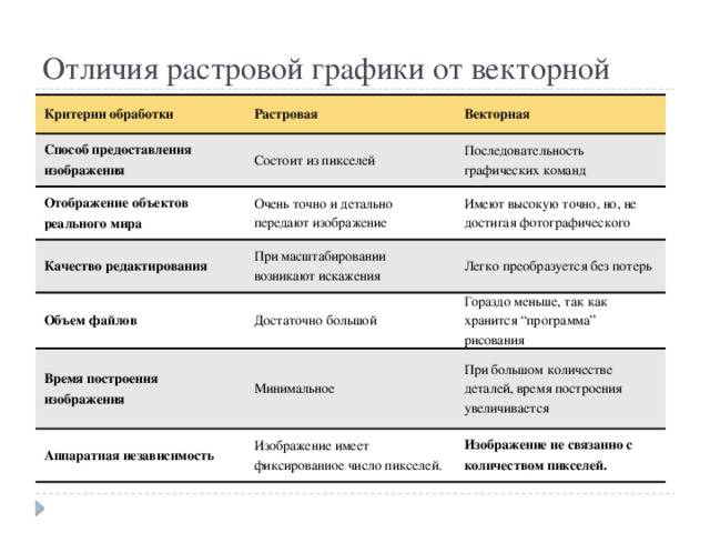 Растровая и векторная графика | информатика