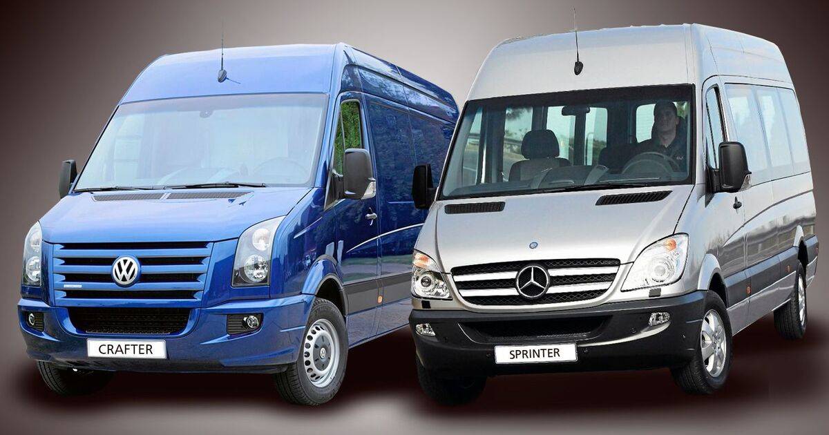 Mercedes sprinter vs vw crafter twin-test review - which premium large van is best?