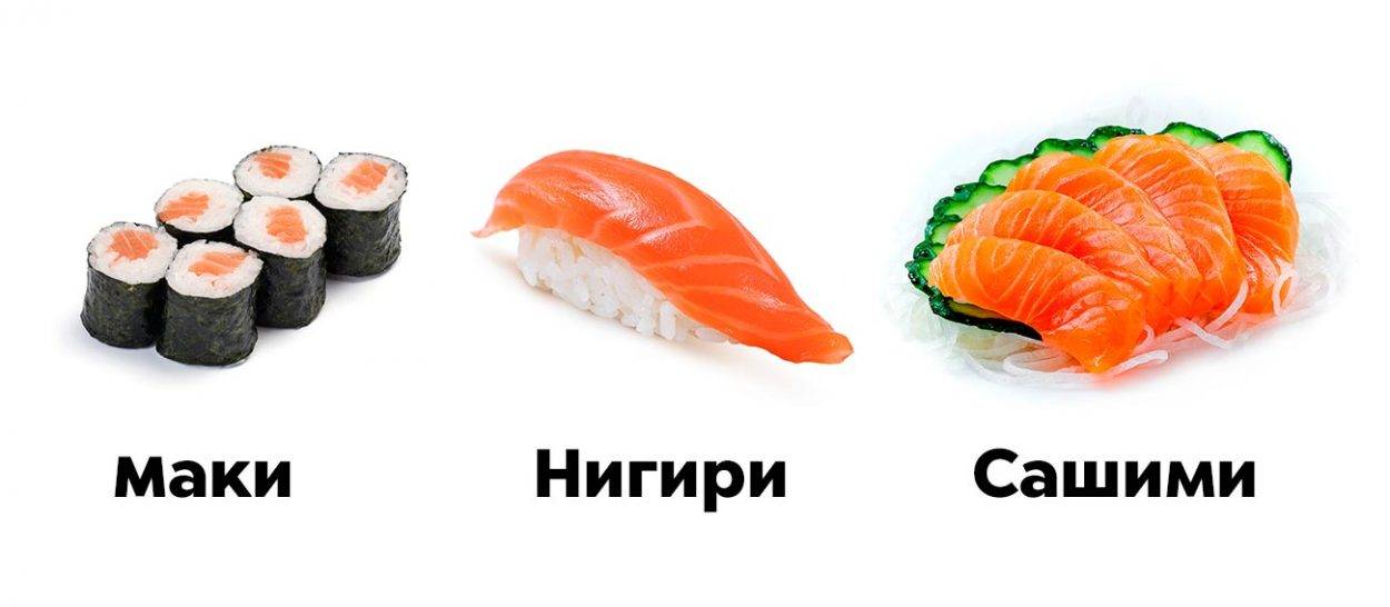 Чем отличаются суши от роллов