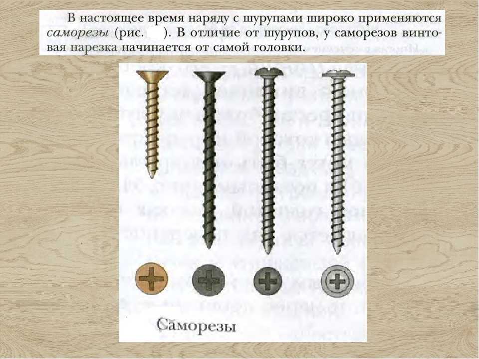 Как выбрать крепеж и чем отличается шуруп от самореза?