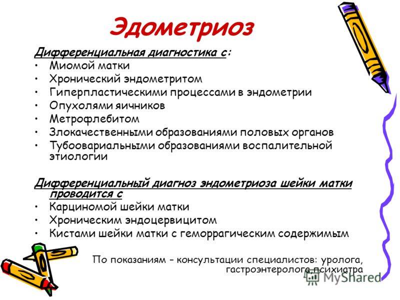Чем отличается рак эндометрии от эндомиоза. эндометрит и эндометриоз, в чем разница? симптомы воспаления матки