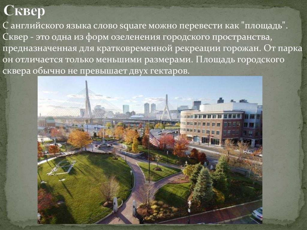 Отличие сквера от парка: в чем разница? - luchshiotvet.ru