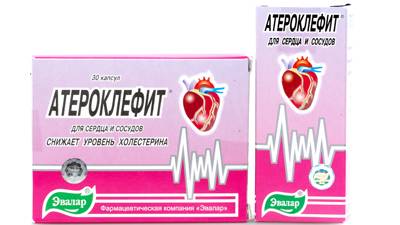 Инструкция по применению атероклефита, снижающего холестерин