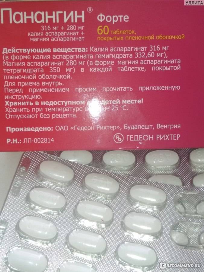 Панангин форте