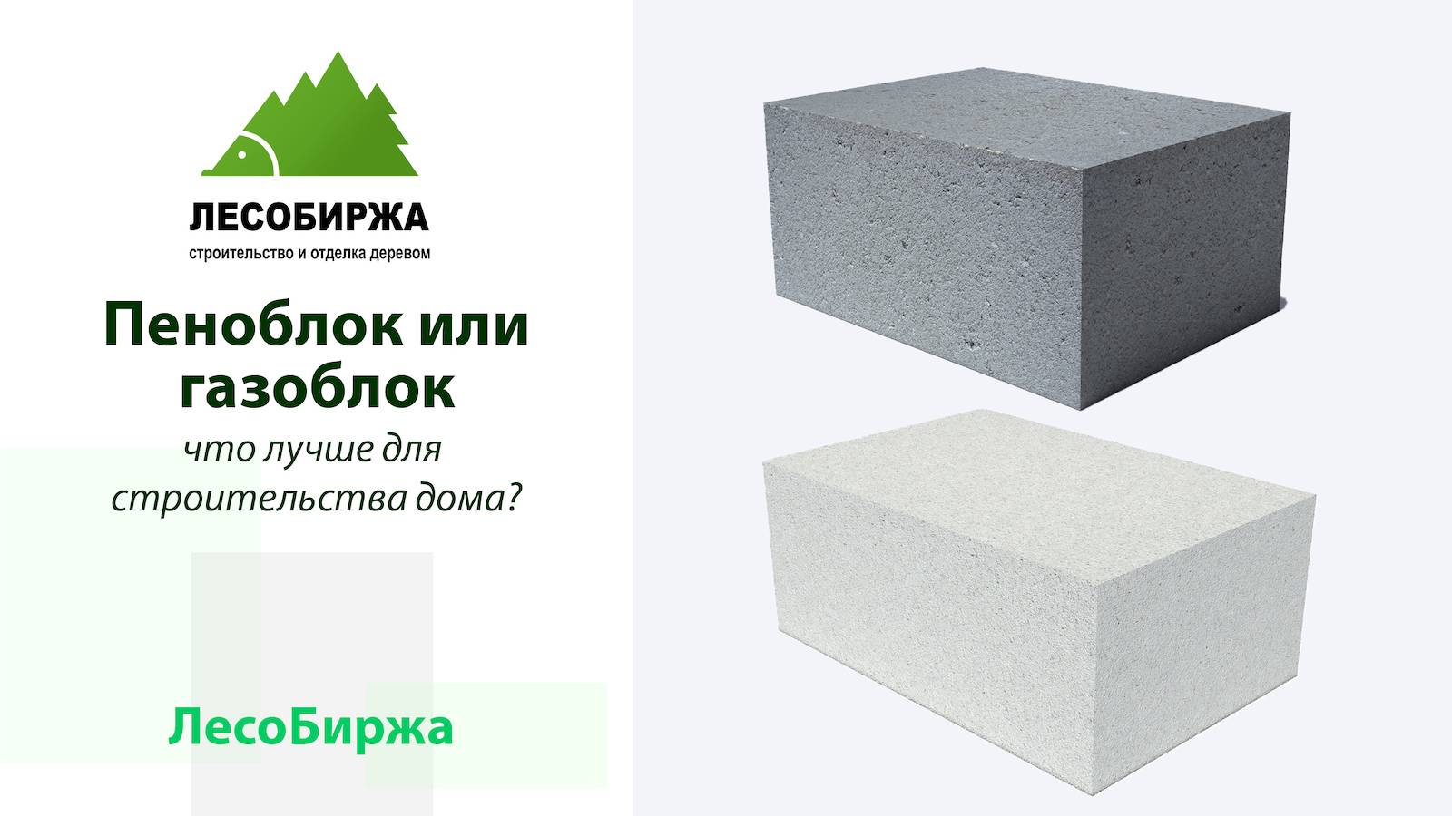 Из чего лучше построить дом: из пенобетона или газобетона?