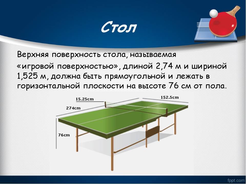 Различия между настольным теннисом и пинг-понг
