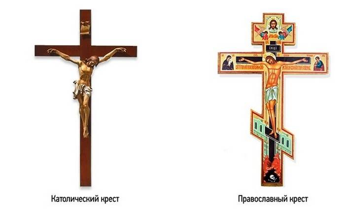 Православный и католический крест: разница и особенности, когда появились различия