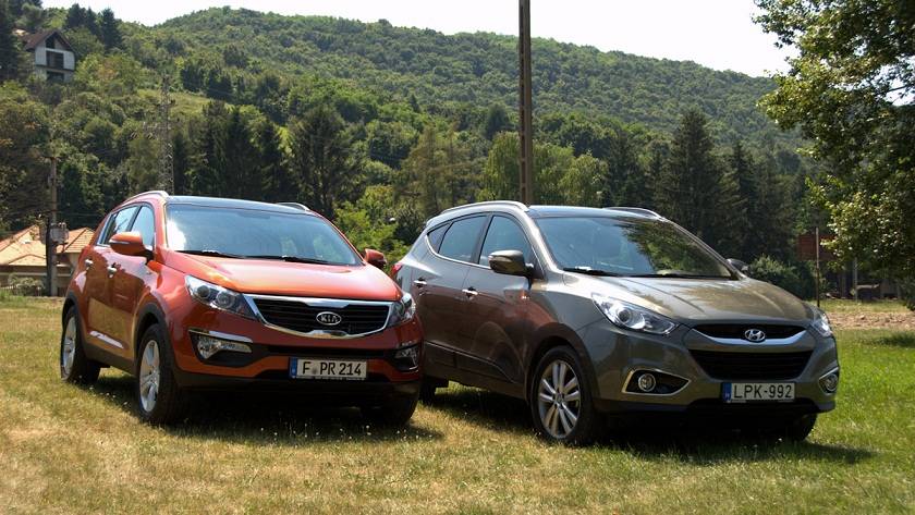 Hyundai ix35 s (2014) vs kia sportage lx (2014): в чем разница?