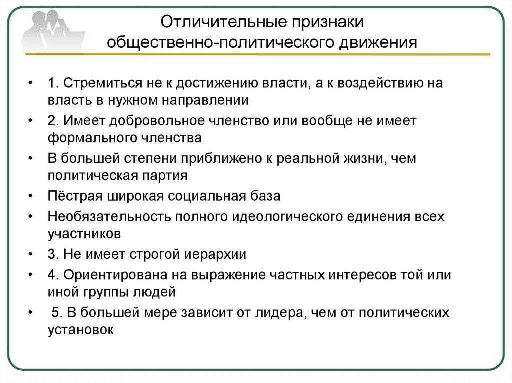 Егэ. обществознание. 4.8. политические партии и движения.