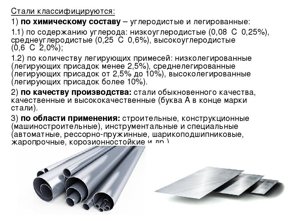 Углеродистая или низколегированная сталь разница