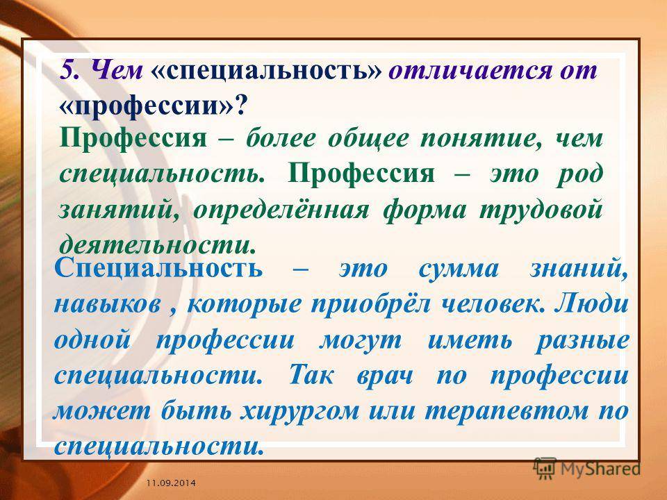 Чем отличается специальность от специализации: объясняем доступно