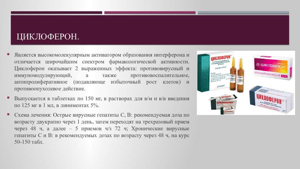 Противовирусные для детей