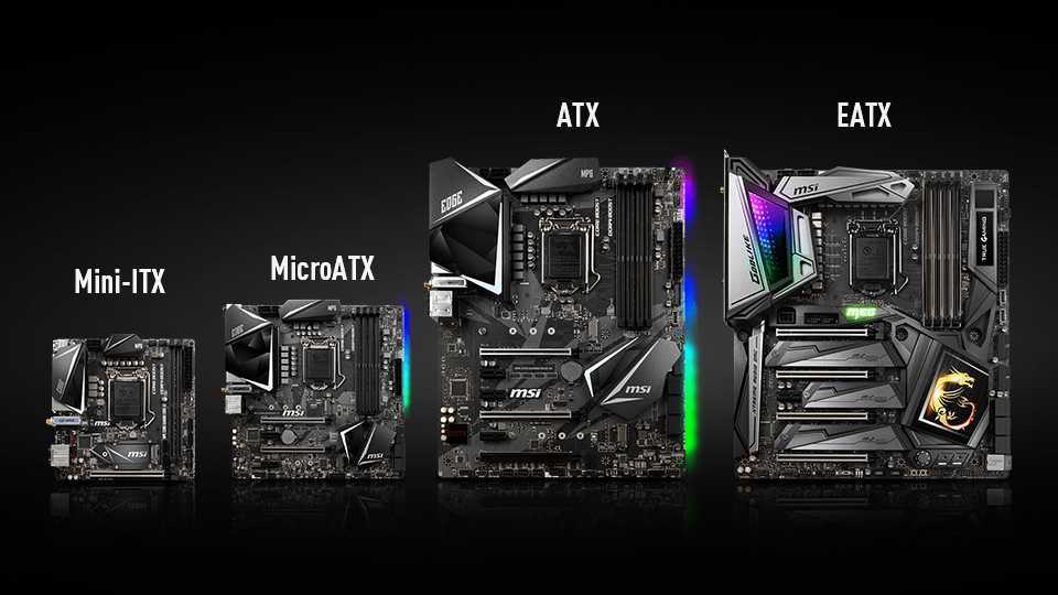 В чем разница между материнскими платами matx и atx, отличия