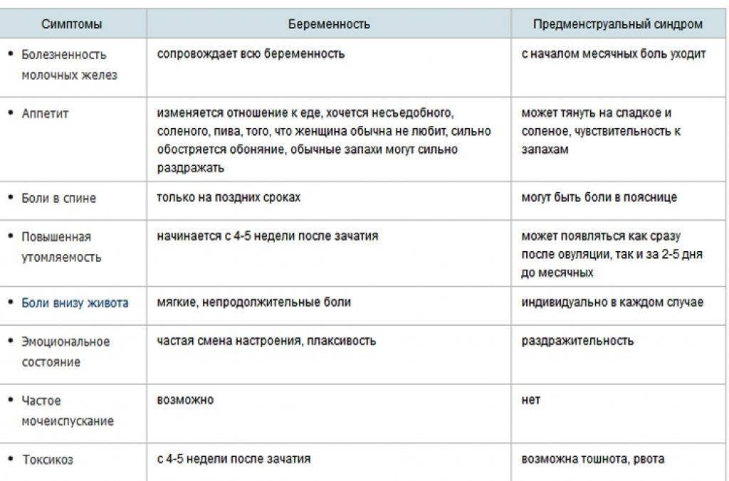 Пмс или беременность: отличия и признаки